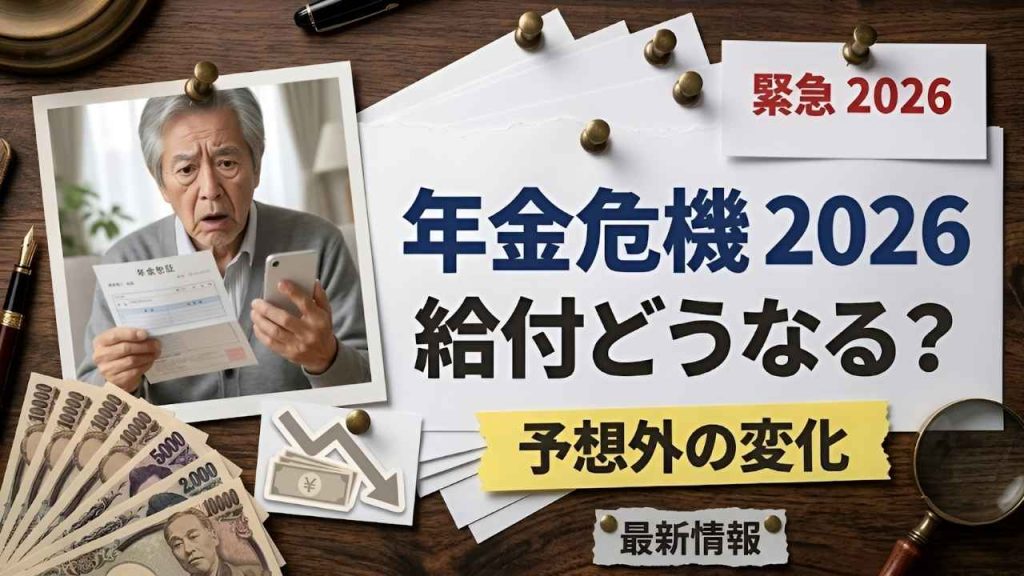 2026年日本政府年金危機｜毎月給付額の変動可能性と受給資格条件の詳細