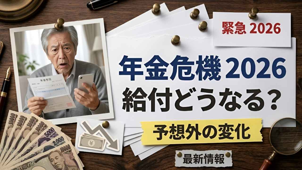 2026年日本政府年金危機｜毎月給付額の変動可能性と受給資格条件の詳細