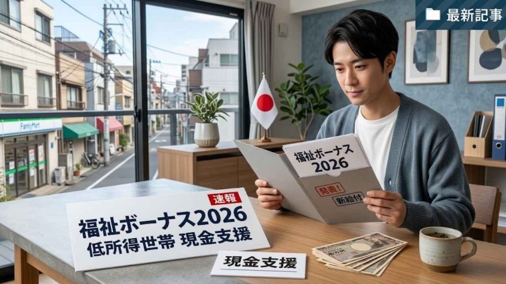 最新版2026福祉ボーナス｜日本政府による低所得世帯現金支援制度の全情報と活用方法