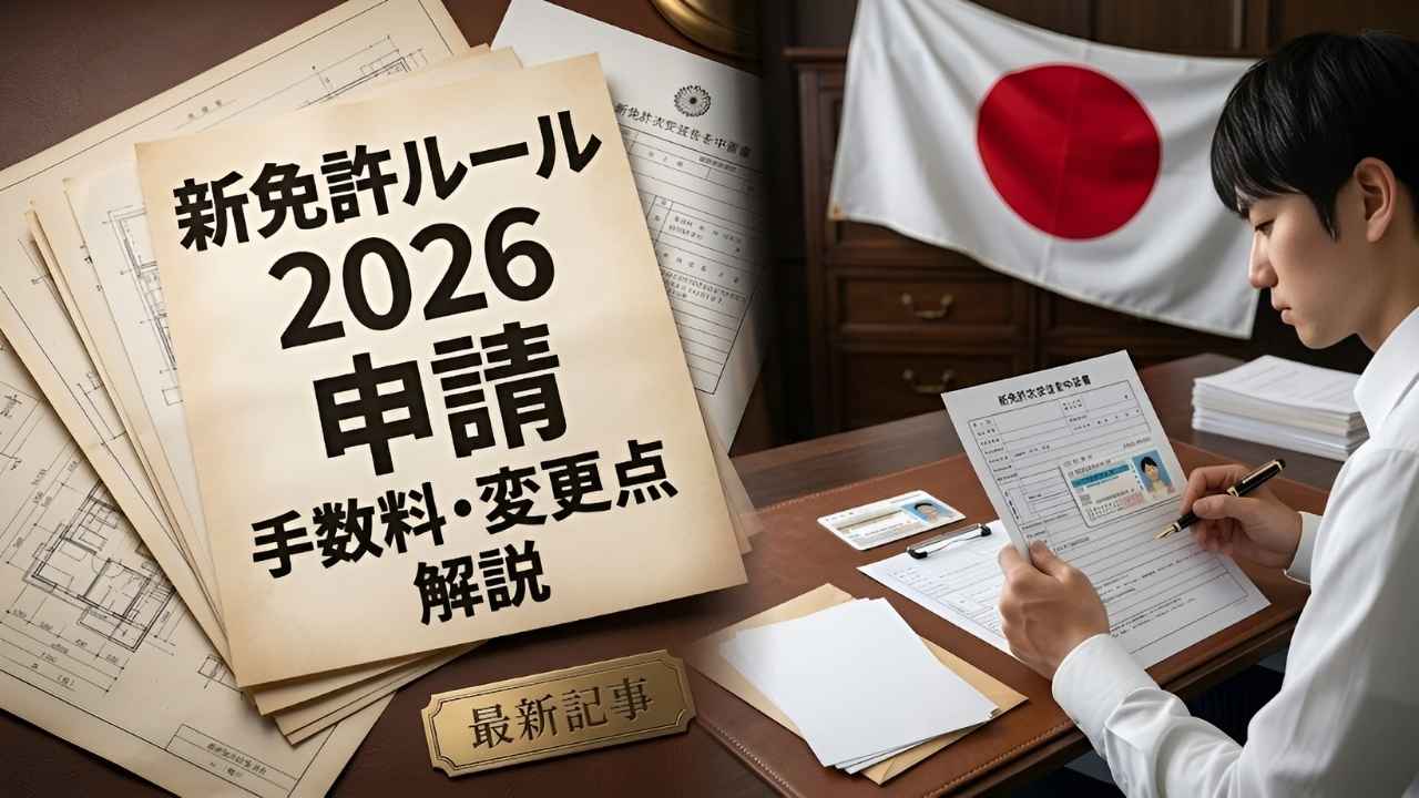 2026年日本政府運転免許制度改正｜申請手続き・費用変更・受給資格条件を詳しく紹介