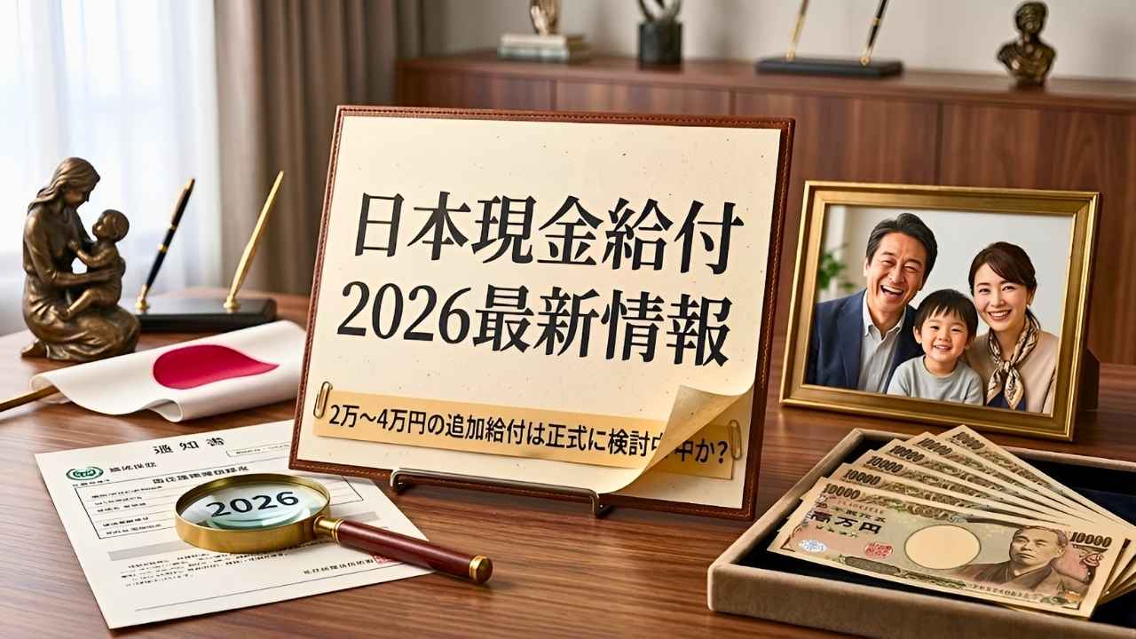 2026年日本現金給付最新情報｜2万〜4万円の追加給付検討状況と受給資格の詳細解説
