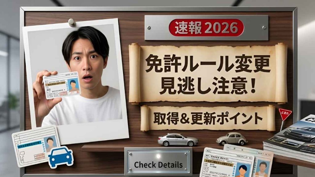 2026年日本交通制度最新情報｜運転免許証取得条件と更新ルールガイド
