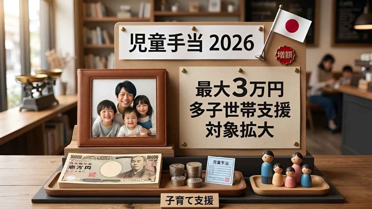 日本の児童手当2026｜多子世帯への支援強化と生活改善ポイントまとめ
