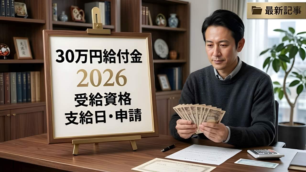 2026年最新 日本30万円給付金｜受給資格・支給日・申請方法を徹底解説