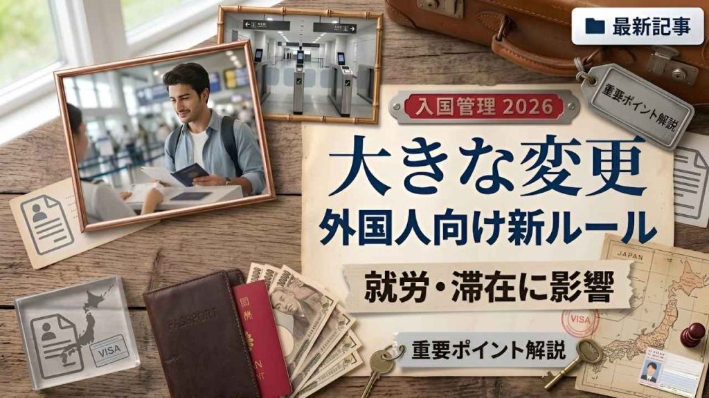 2026年日本入国管理改定｜外国人労働者・居住者に関わる制度変更ガイド