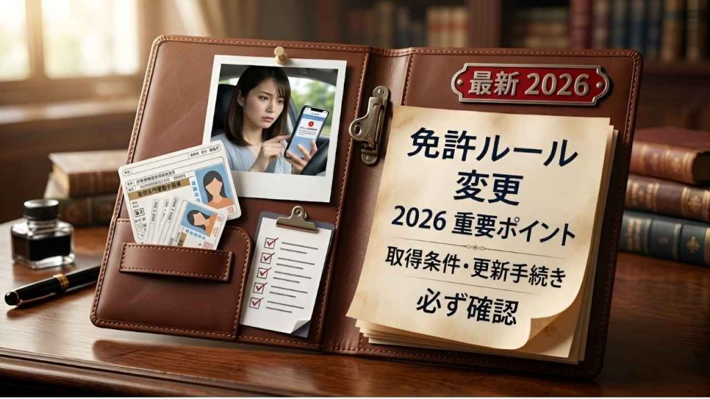 2026年日本運転免許証ルール改正｜取得条件・更新方法・生活への影響を詳しく紹介