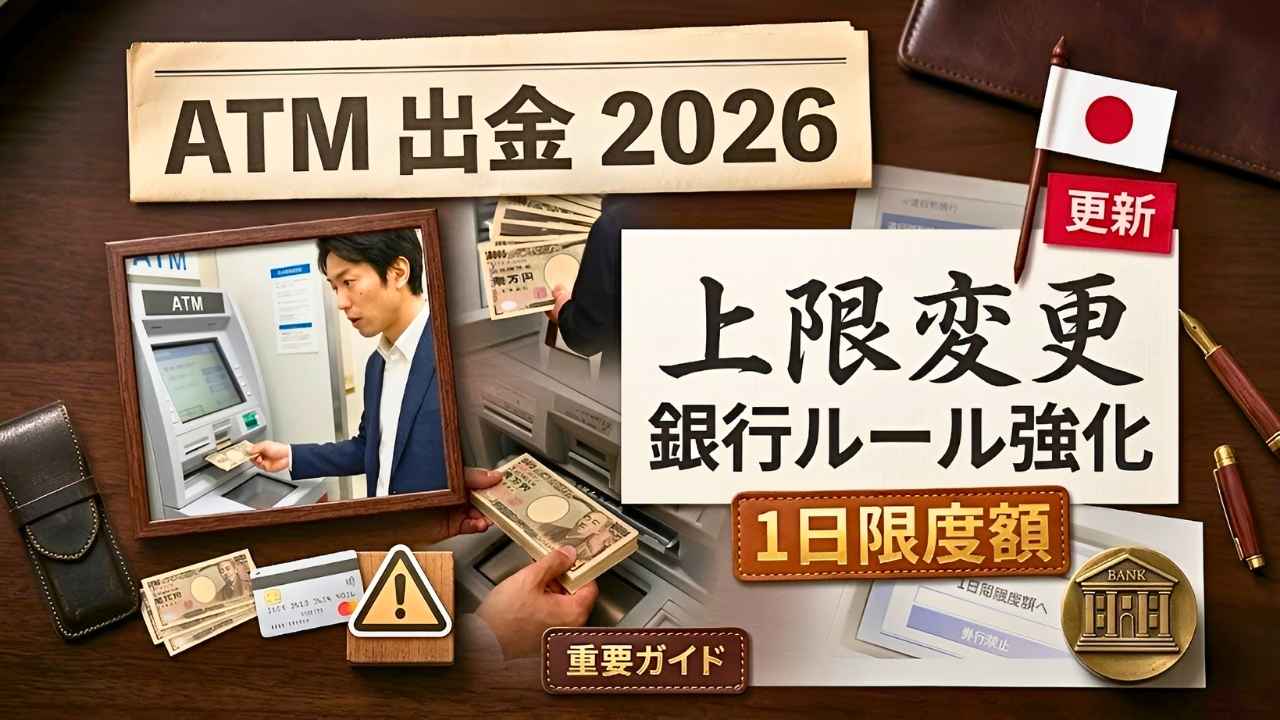 2026年最新ATM出金ルール｜銀行強化で1日限度額変更の詳細まとめ