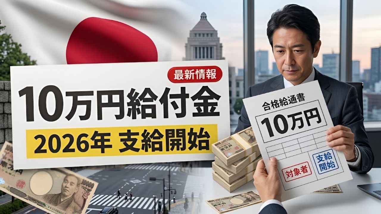日本政府発表2026生活支援｜10万円給付金の対象条件と支給スケジュールまとめ