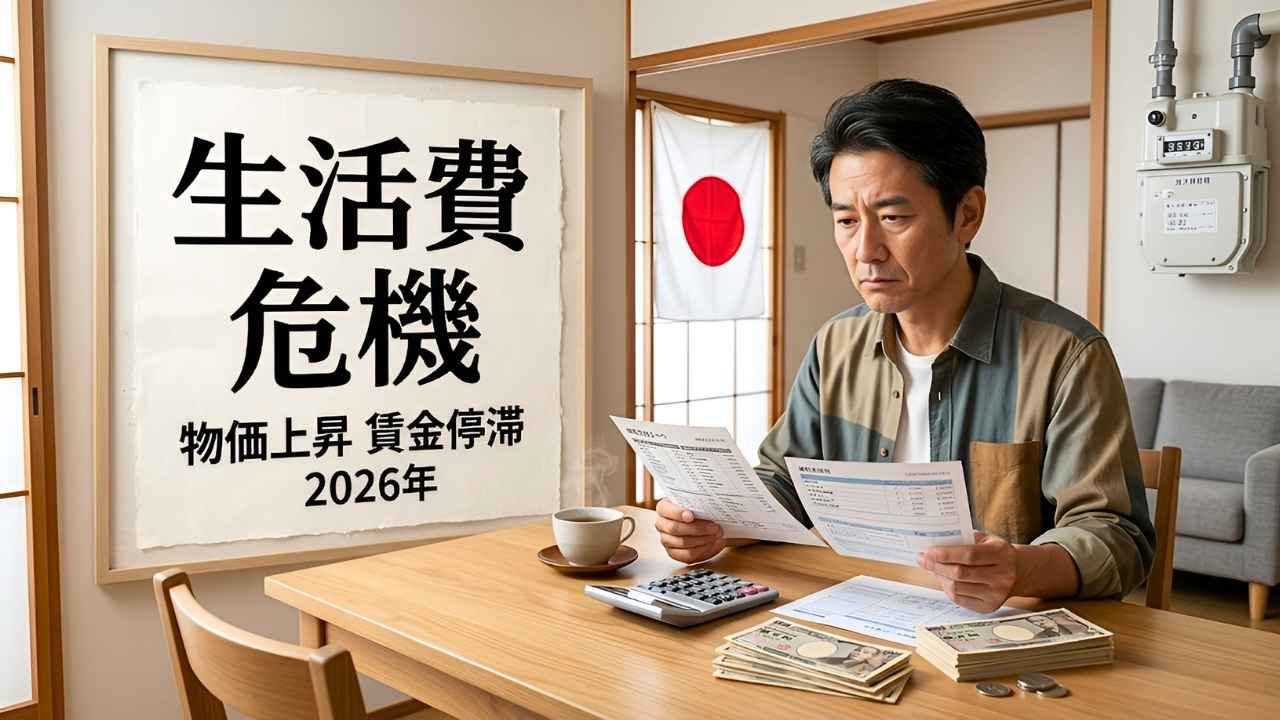 生活費危機2026徹底解説｜物価上昇と賃金停滞が家計に及ぼす影響と展望