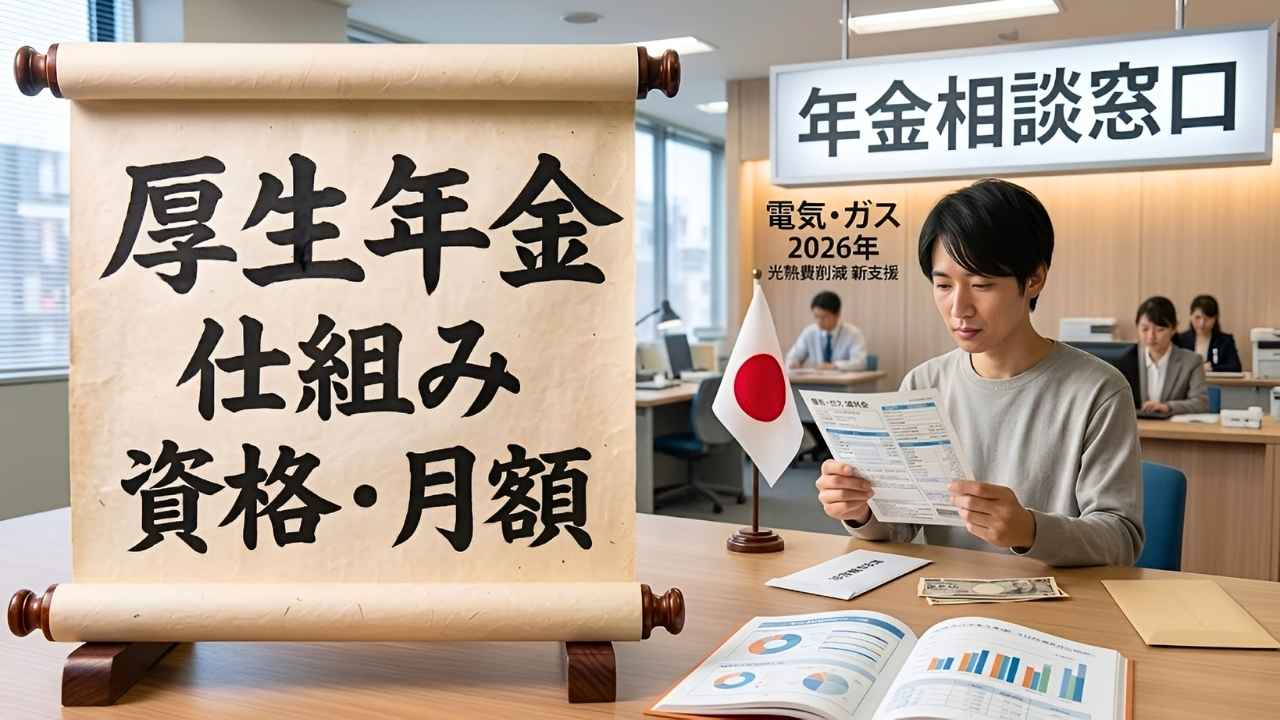 厚生年金制度2026年版｜仕組みと資格条件・月額支給の最新情報