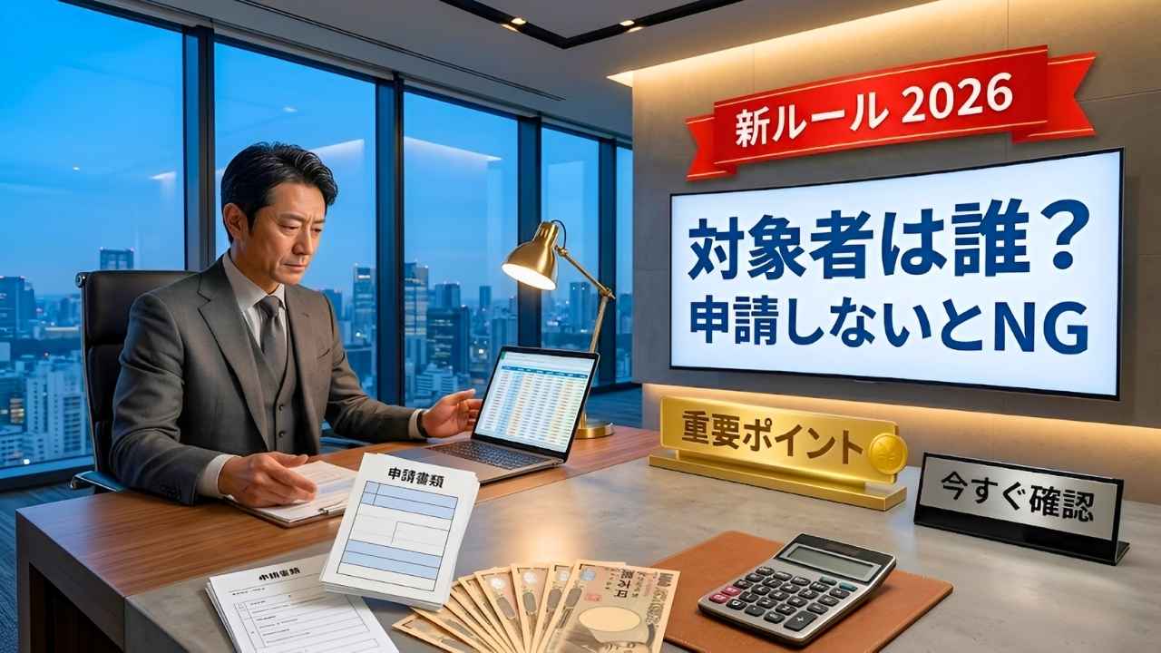 2026年新ルール最新ガイド｜対象者は誰かと申請必須条件の詳細