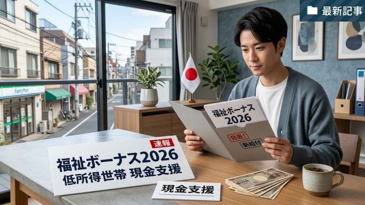 最新版2026福祉ボーナス｜日本政府による低所得世帯現金支援制度の全情報と活用方法